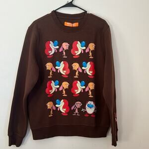 Nickelodeon Ren and Stimpy Brown Sweatshirt